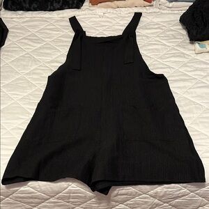 Black Sleeveless Romper